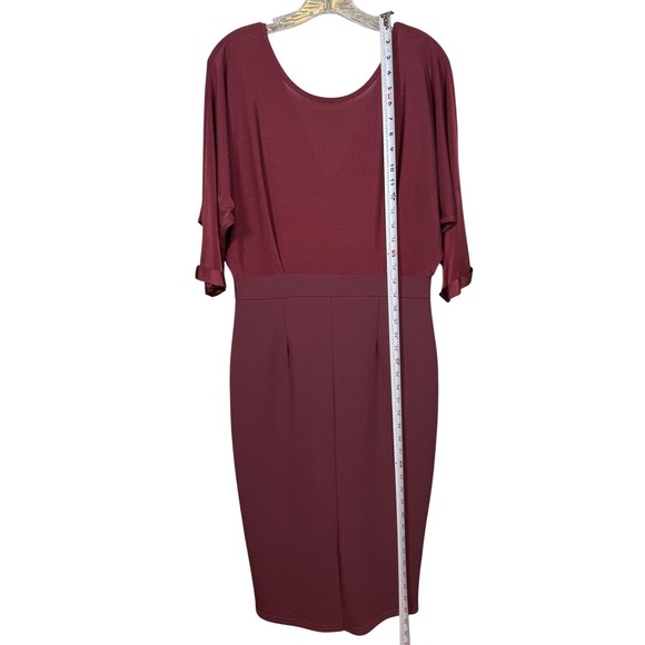 BOOHOO Women's Dress Bundle, Midi dresses, Maroon and Floral, Size 10 - Picture 5 of 15